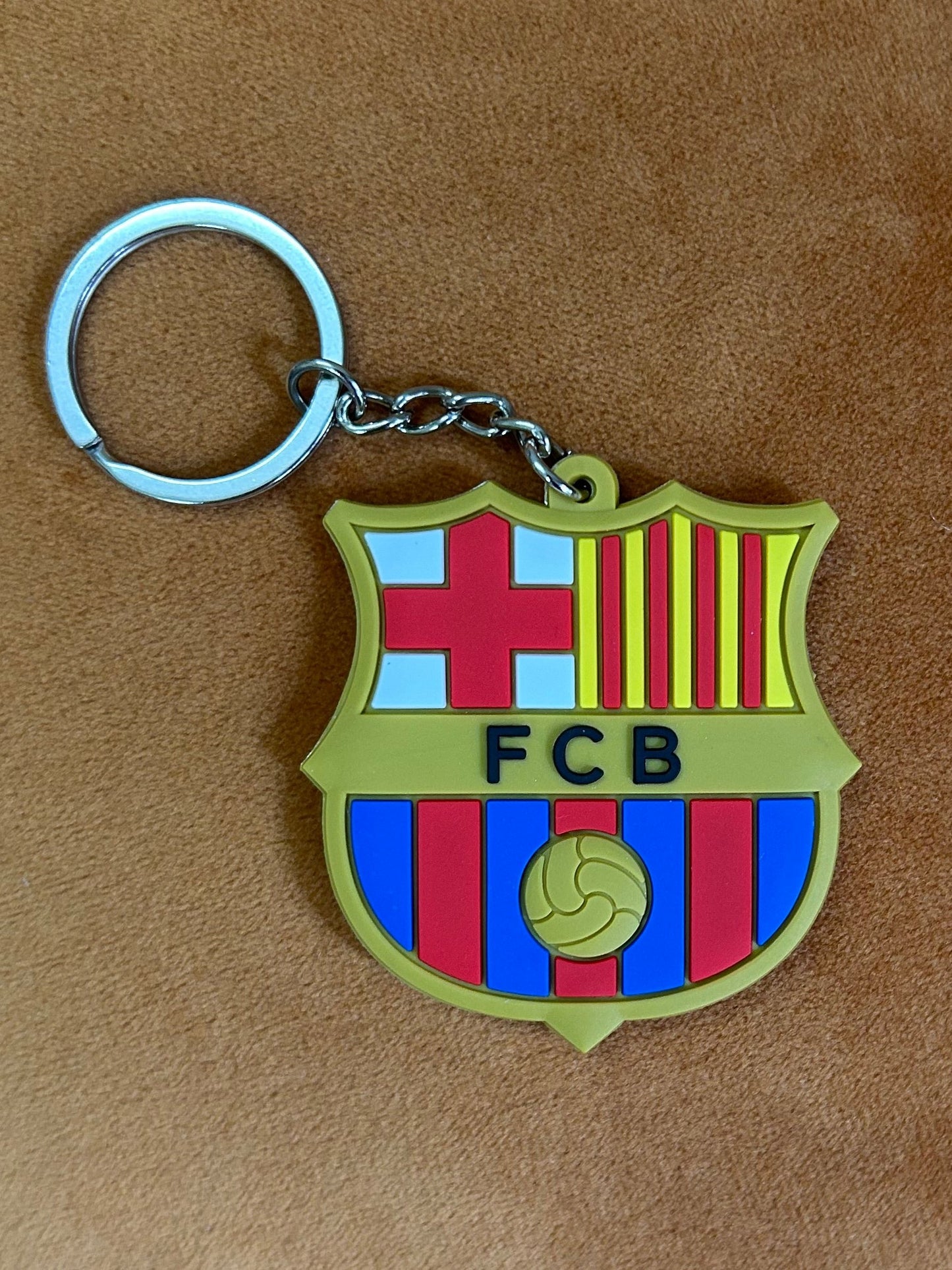 FCB Football Logo keychain