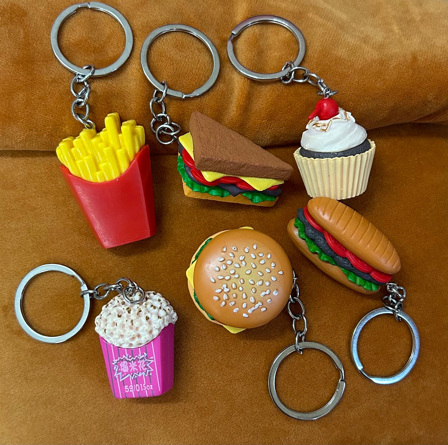 Foodie Hard keychains