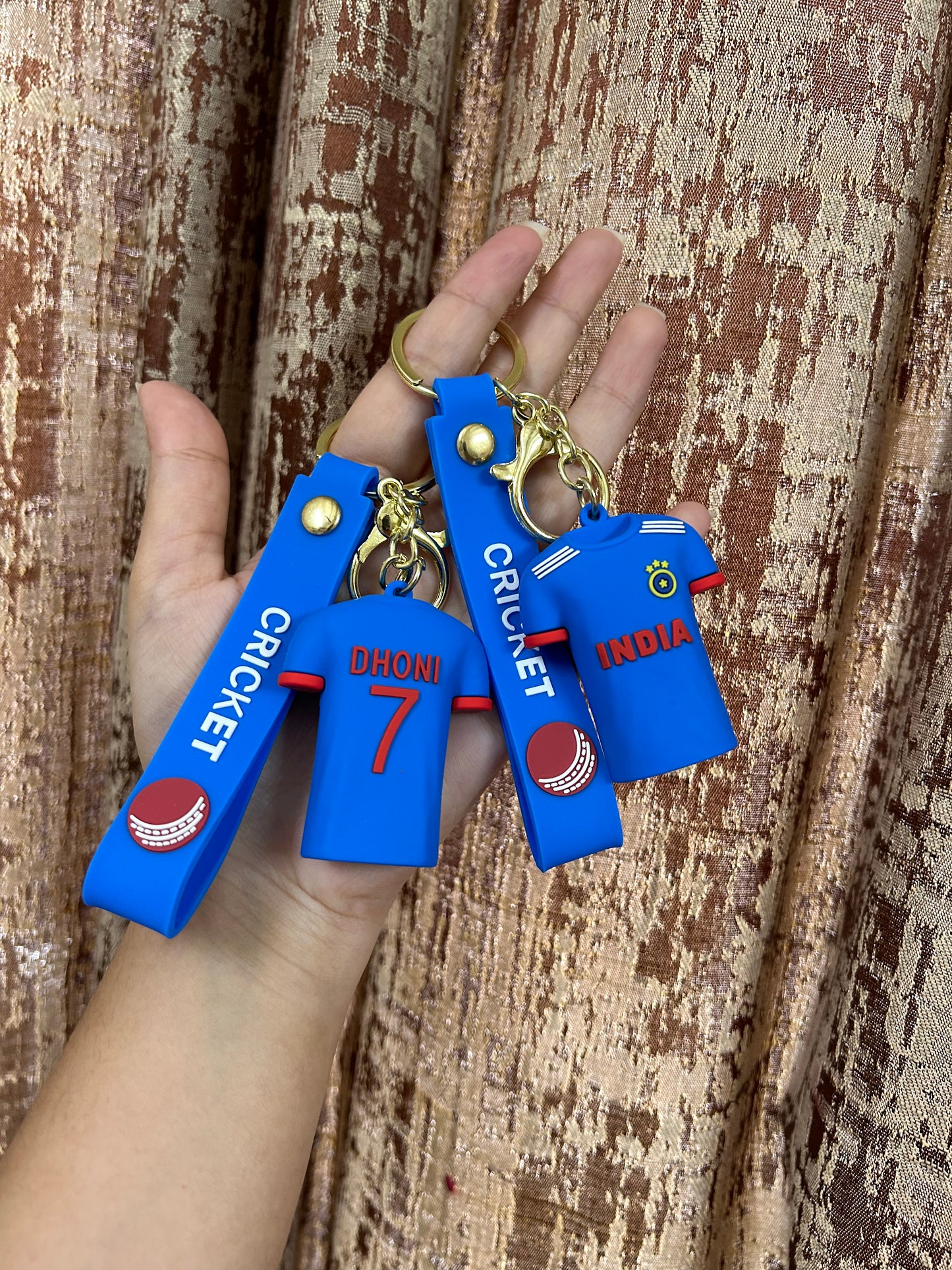 MS Dhoni Cricket Jersey keychain