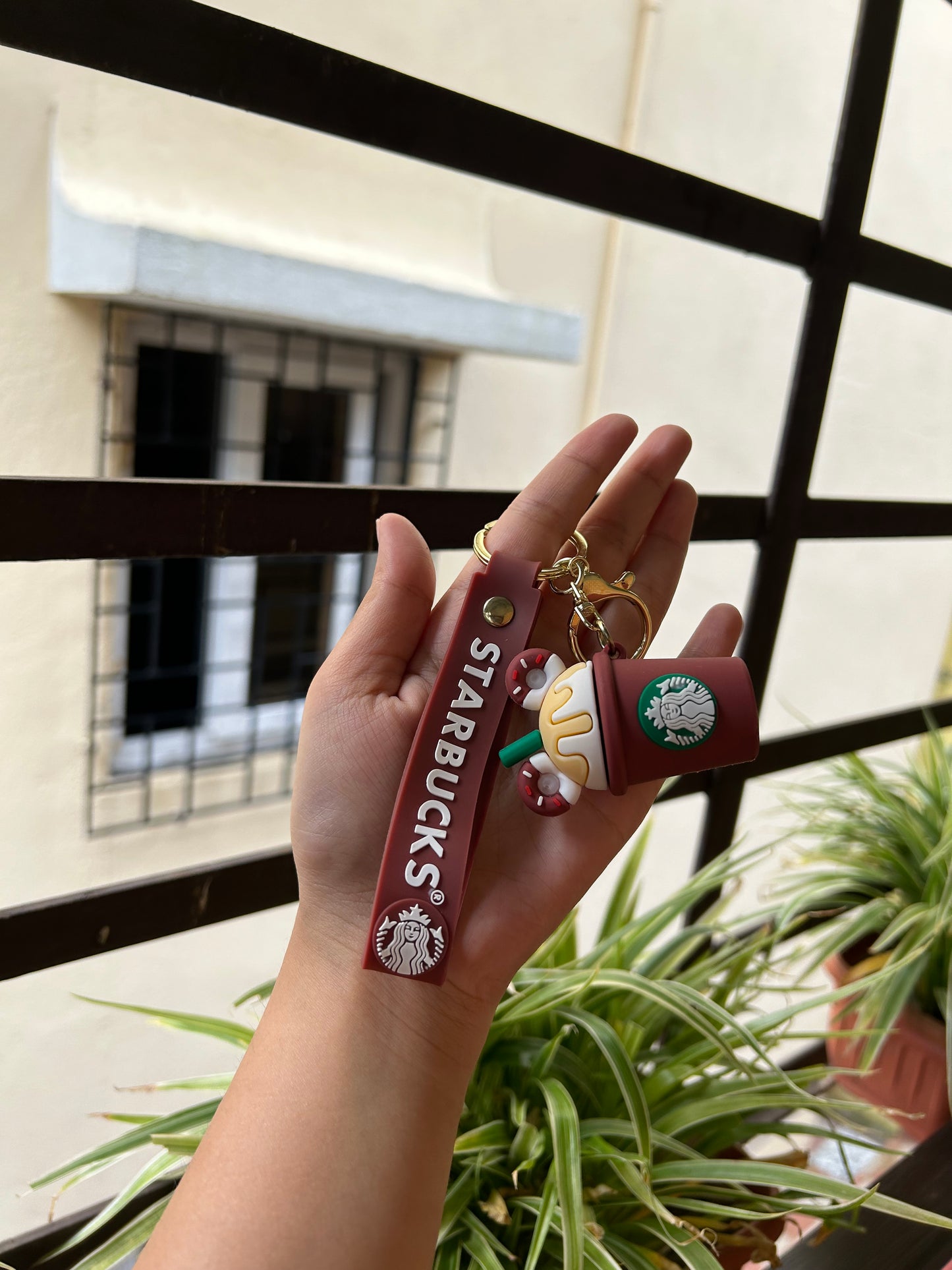Starbucks Brown keychain