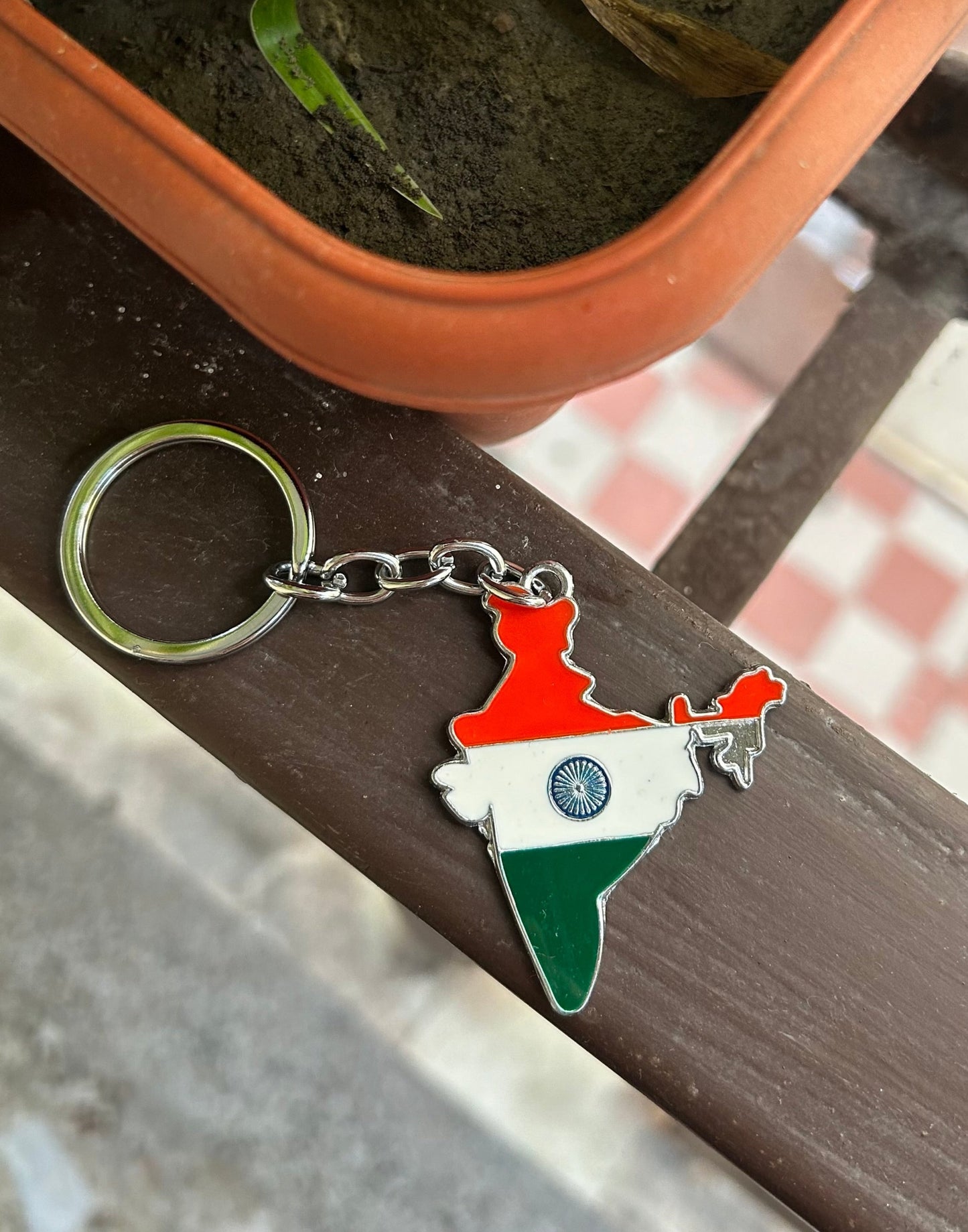 India Flag Keychain