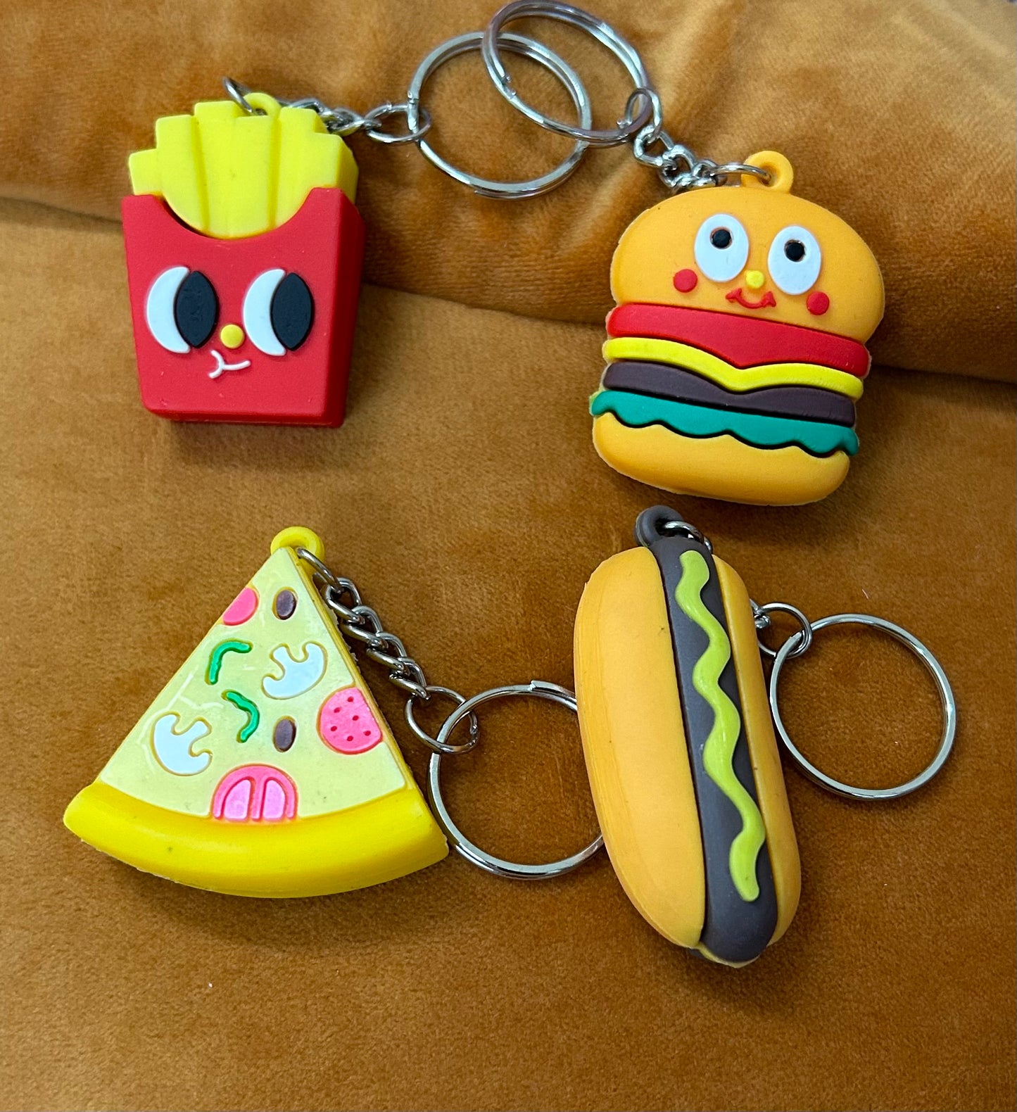Foodie Rubber keychains