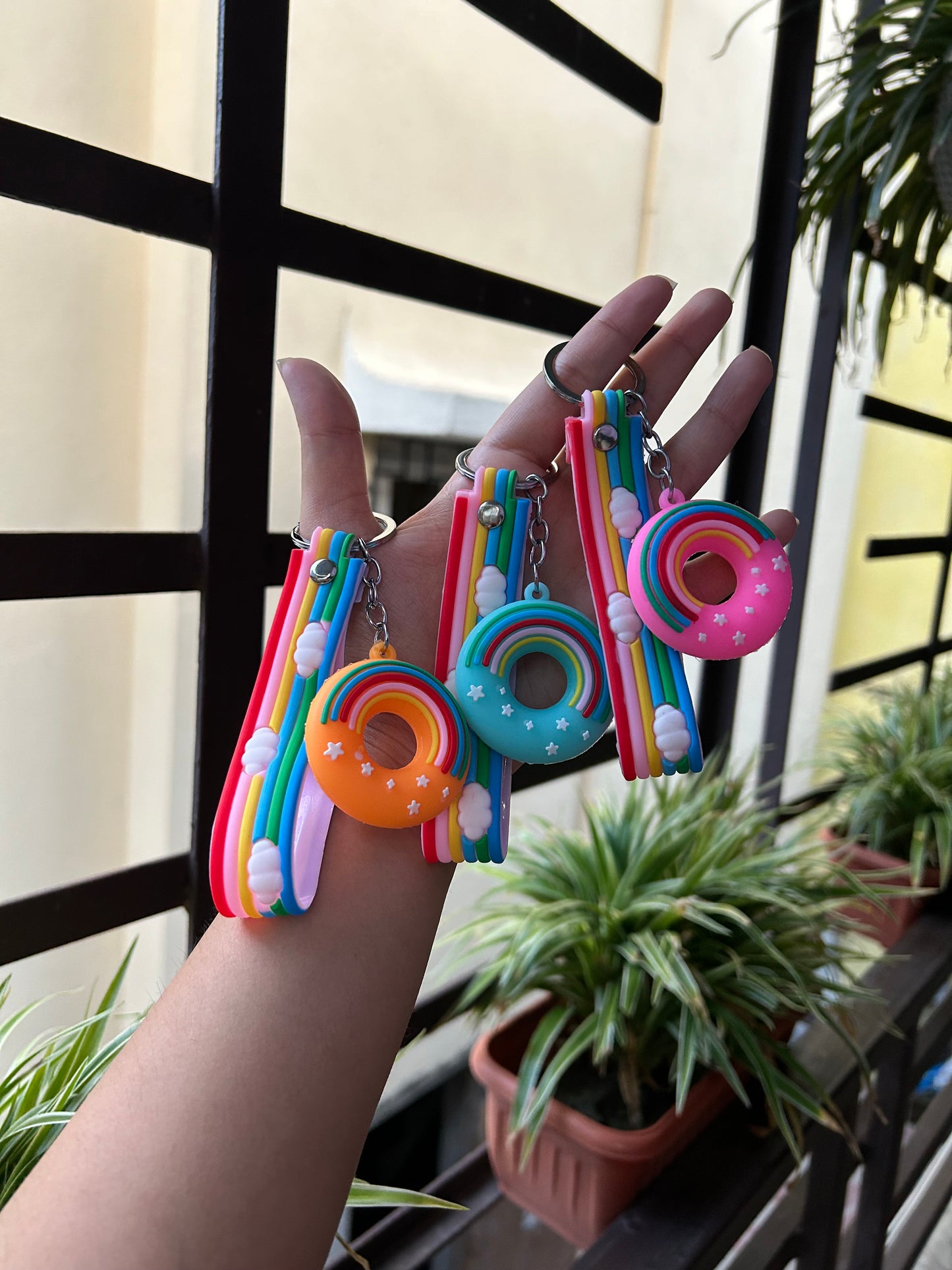 Donut keychain