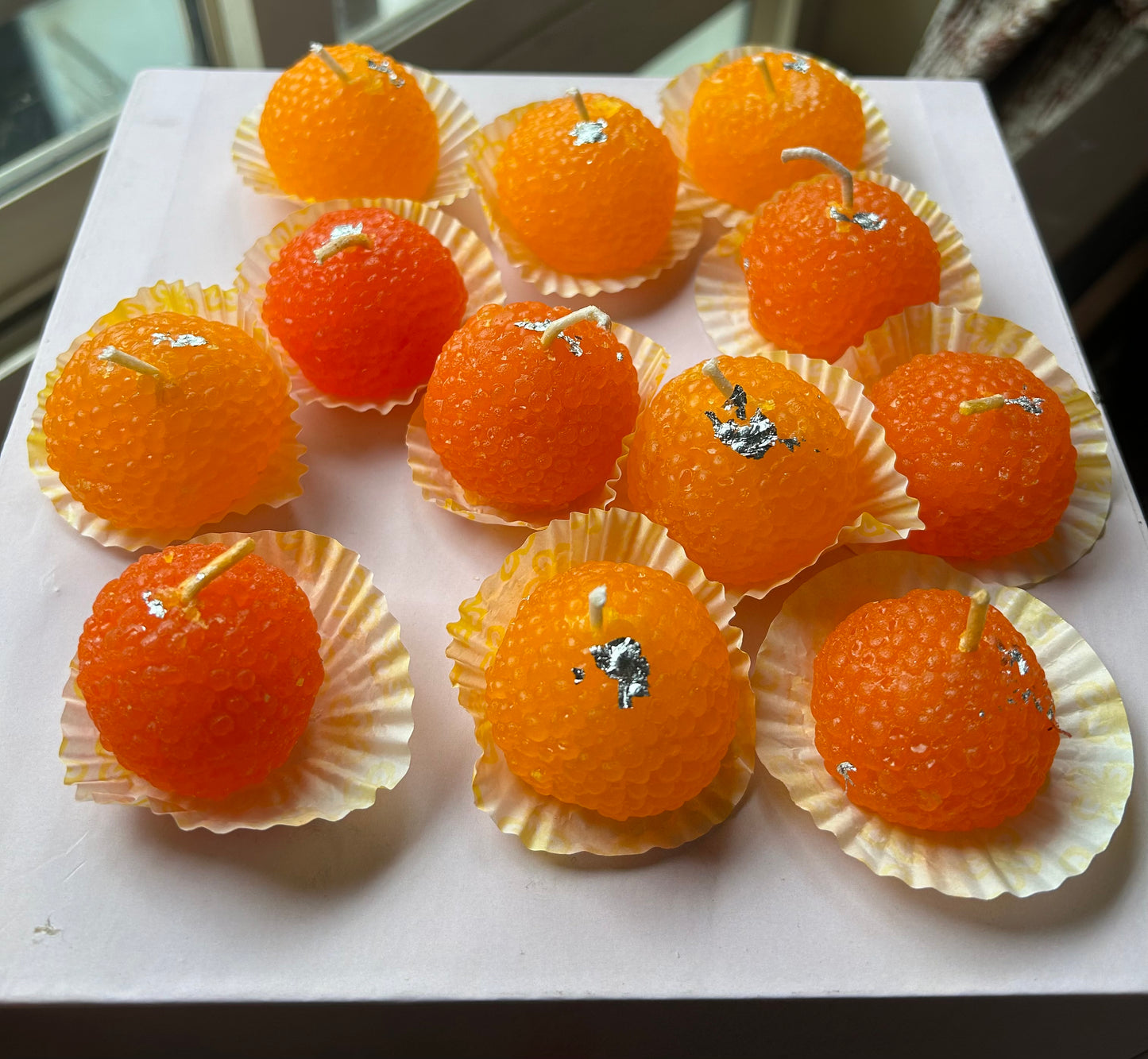 Diwali Ladoo dessert shaped candle (1 pc)